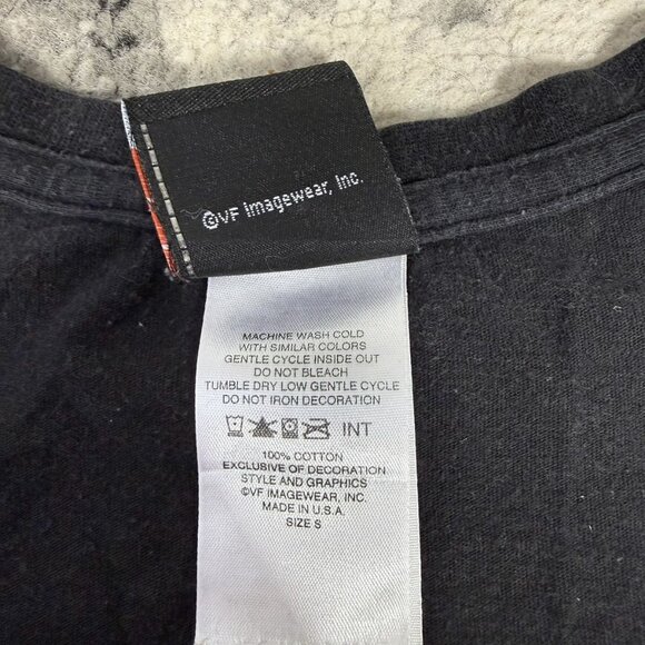 Y2K Made in USA Harley Davidson Logo V Neck Women's Top - Picture 8 of 9